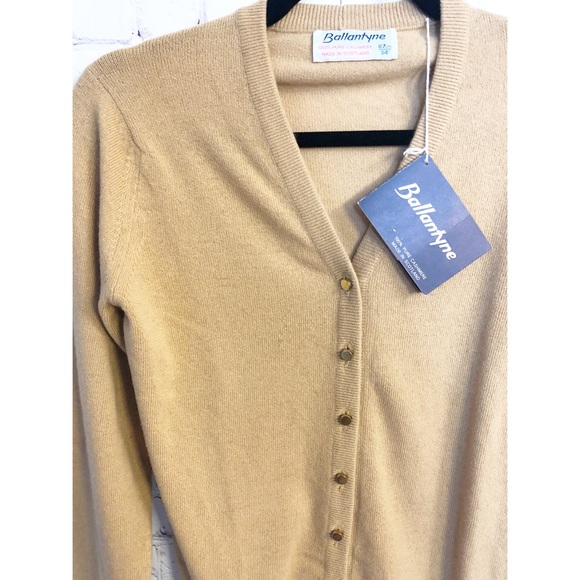 SOLD NWT Vintage Ballantyne Cashmere Cardigan - Picture 3 of 8